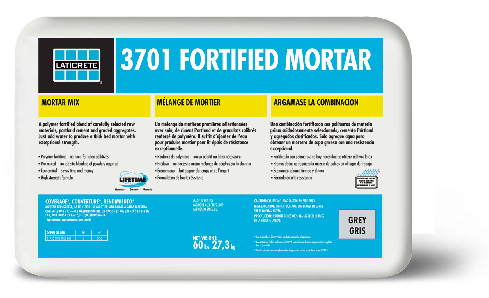 3701 Fortified Mortar Bed